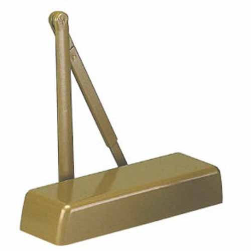 CalRoyal CR441 GO HOSRPS gold door closer with templated stop/holdopen